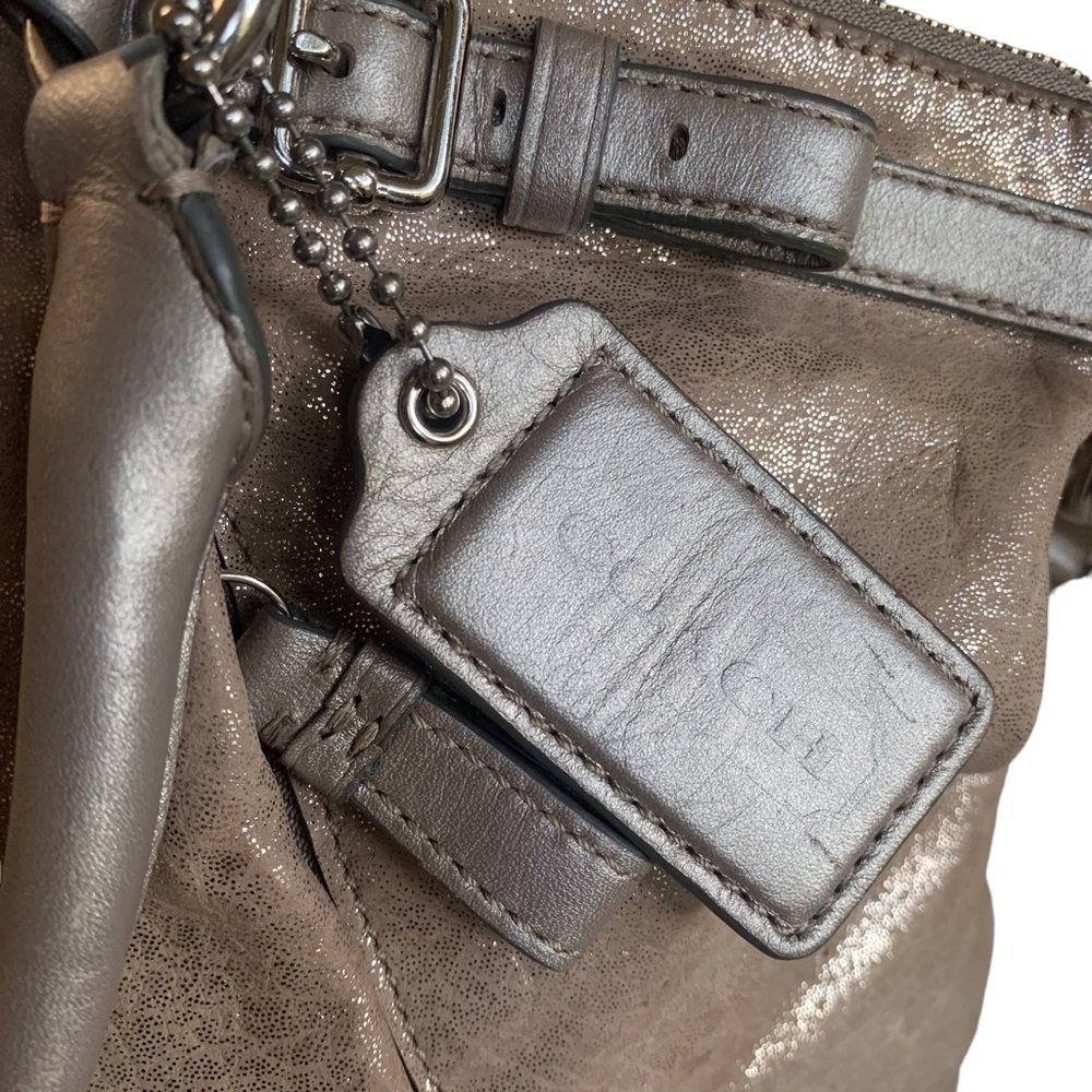 COACH MADISON SOPHIA METALLIC SATCHEL BAG - Picture 5 of 16